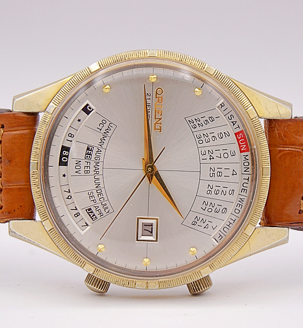 นาฬิกาเก่า ORIENT ไขลานพร้อมปฎิทิน