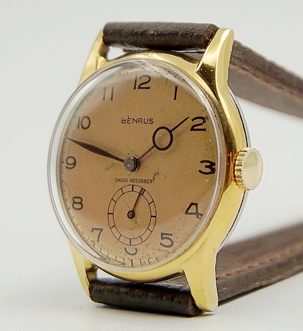 นาฬิกาเก่า BENRUS ไขลานสองเข็มครึ่ง