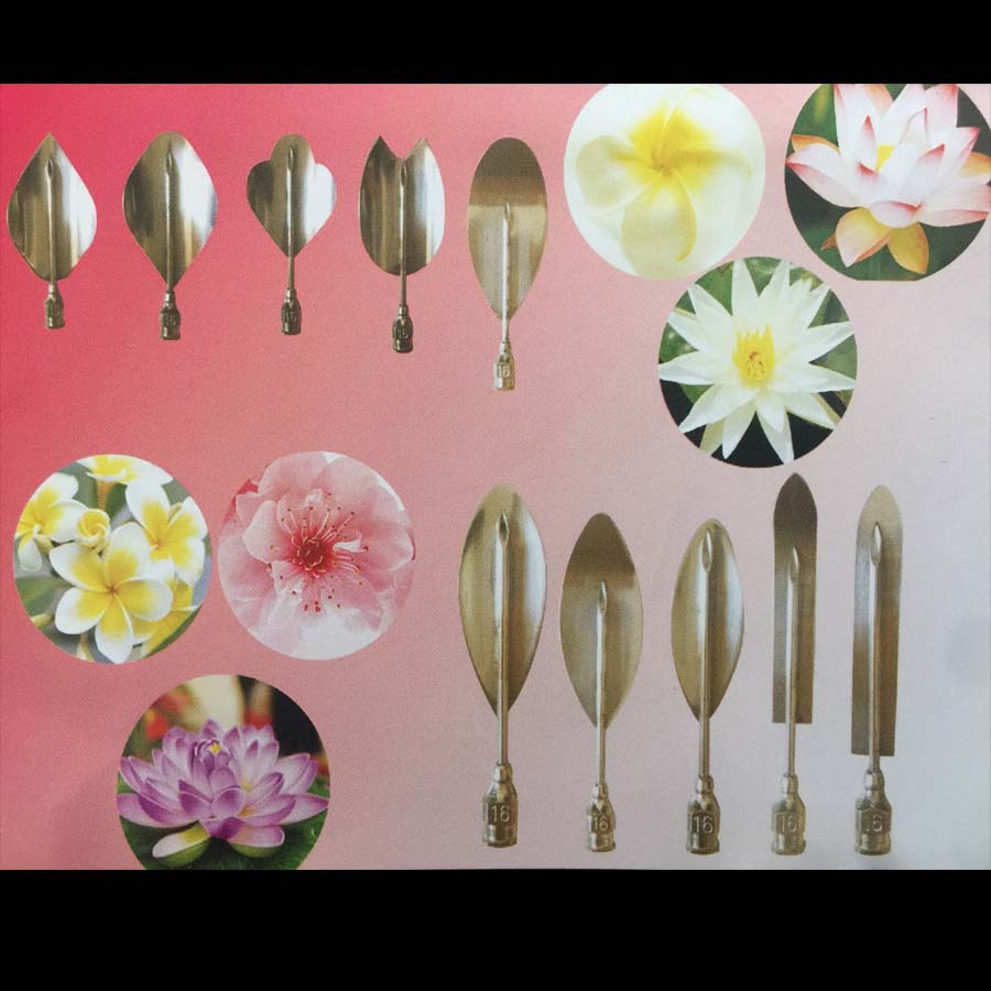 หัวเข็มทำวุ้น 3 มิติ Set B (10 ชิ้น/เซต)