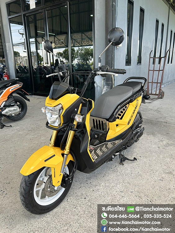★ดาวน์ 5,000★ZOOMER-X ปี66 สีเหลือง วิ่งน้อย ชุดสวยรอบคัน เดิมๆทั้งคัน เครื่องแน่น เครื่องดี ศูนย์ดี รถพร้อมใช้งาน ราคา 43,900
