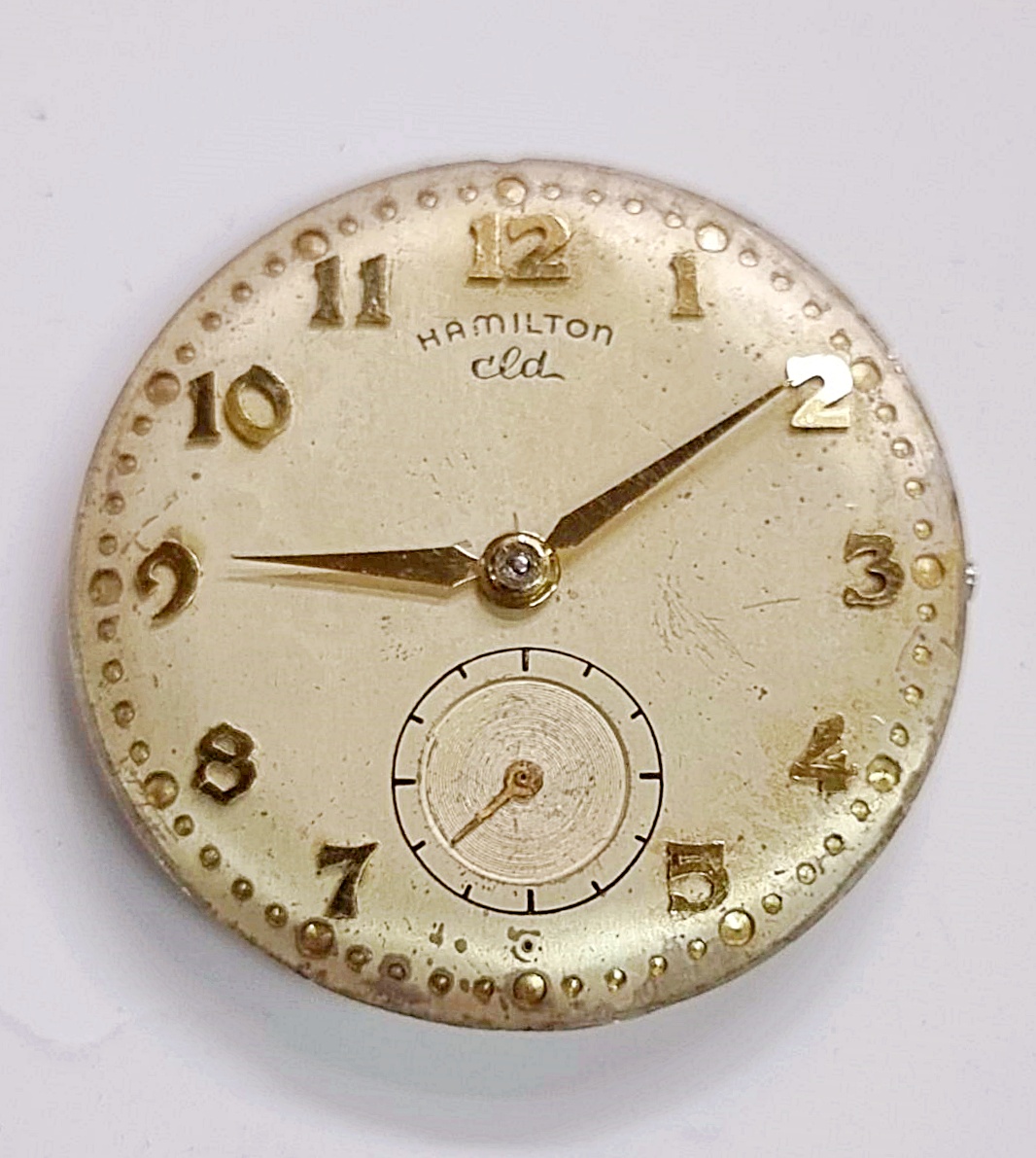 นาฬิกาเก่า HAMILTON ไขลานสองเข็มครึ่ง