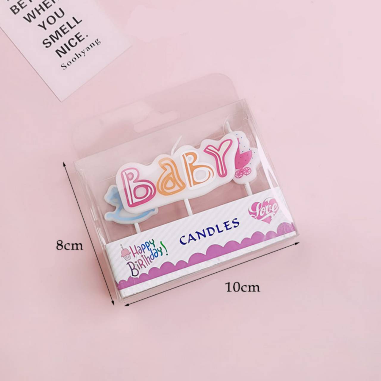 เทียนตกแต่งเค้ก เทียนวันเกิด BABY