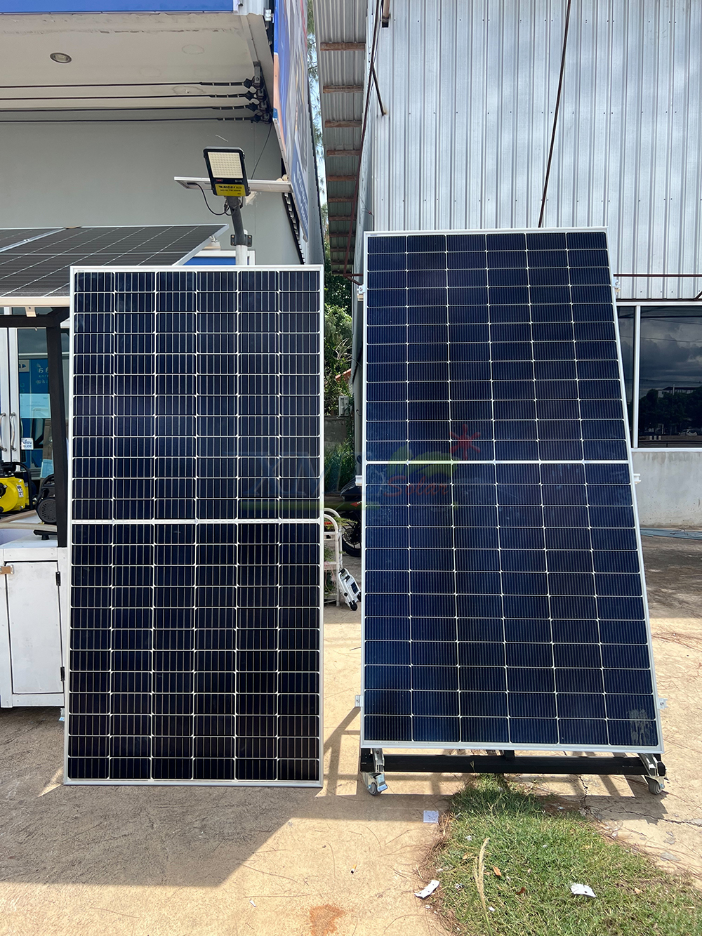 ปั๊มแช่สแตนเลส รุ่น PREMIUM 48V / 450W + เเผงโซล่าเซลล์ 580W