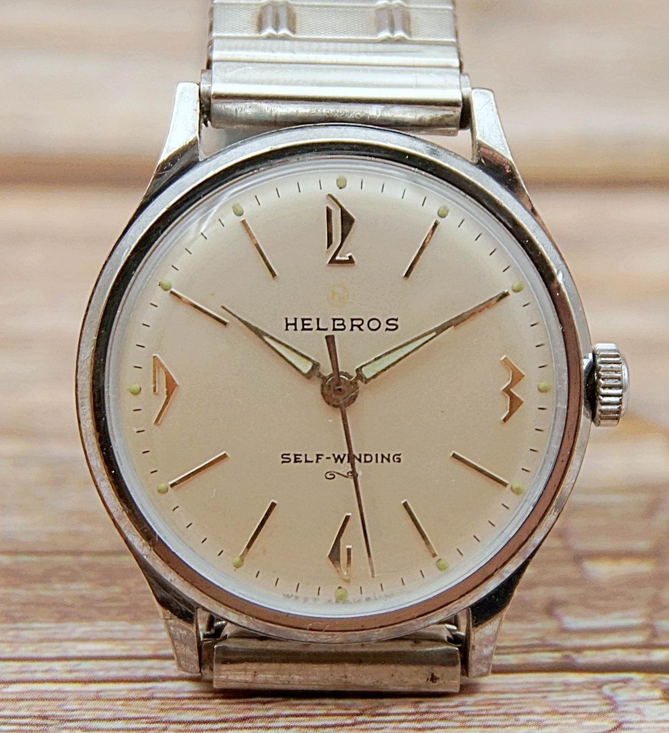 นาฬิกาเก่า HELBROS ออโตเมติก