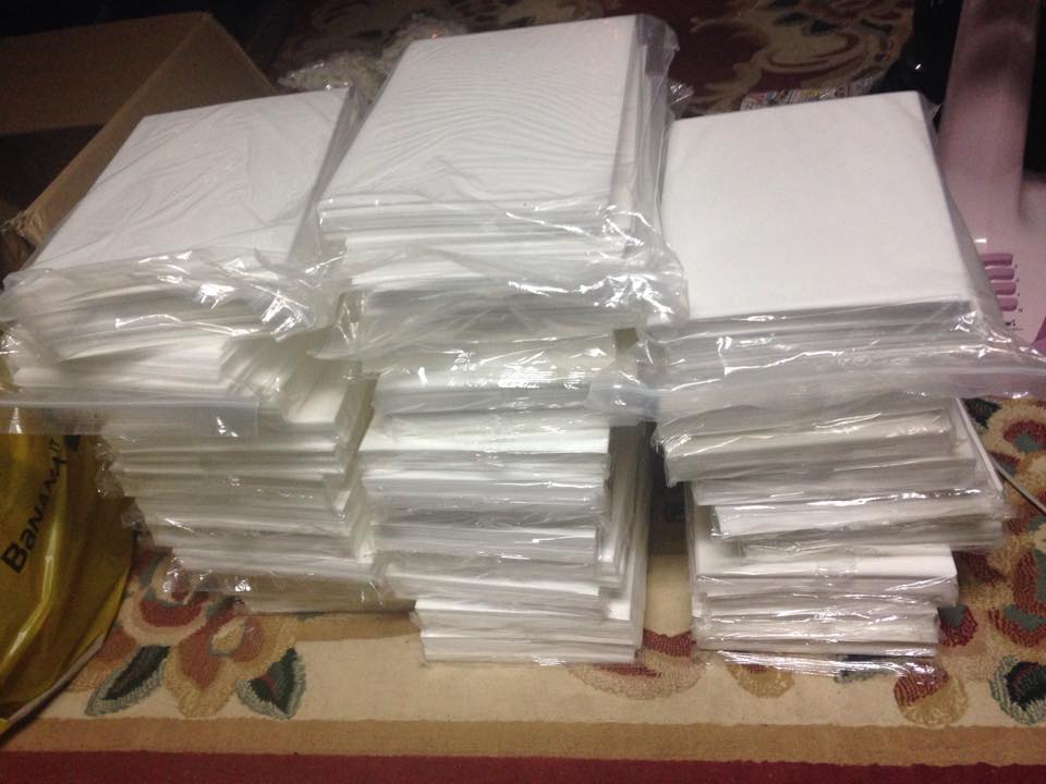 แผ่นเวเฟอร์เปล่า Wafer paper แบบหนา50แผ่น