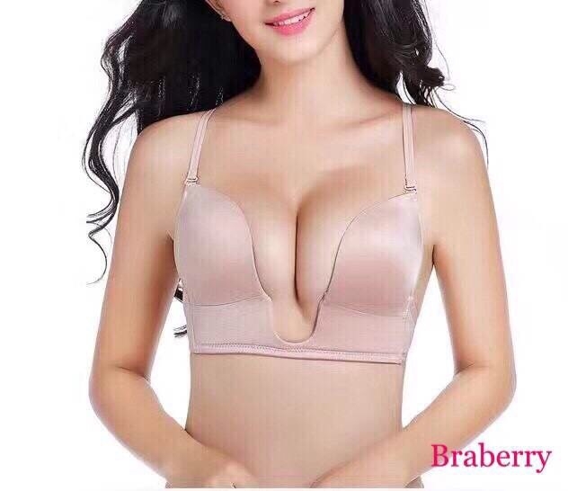 U Bra บราทรงตัวยู บราสำหรับใส่ออกงาน ใส่เสื้อคอวีคอลึกโชว์ล่อง สายด้านหลังเปลี่ยนใส่ได้สองแบบ มี 2 สี เนื้อ ดำ Size/32,34, 36 ราคาส่งตัวละ 350 บาท