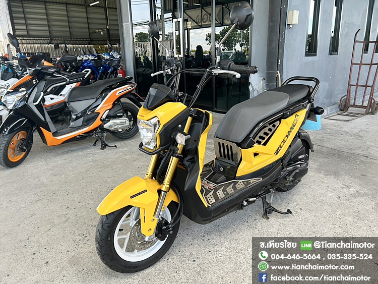 ★ดาวน์ 5,000★ZOOMER-X ปี66 สีเหลือง วิ่งน้อย ชุดสวยรอบคัน เดิมๆทั้งคัน เครื่องแน่น เครื่องดี ศูนย์ดี รถพร้อมใช้งาน ราคา 43,900