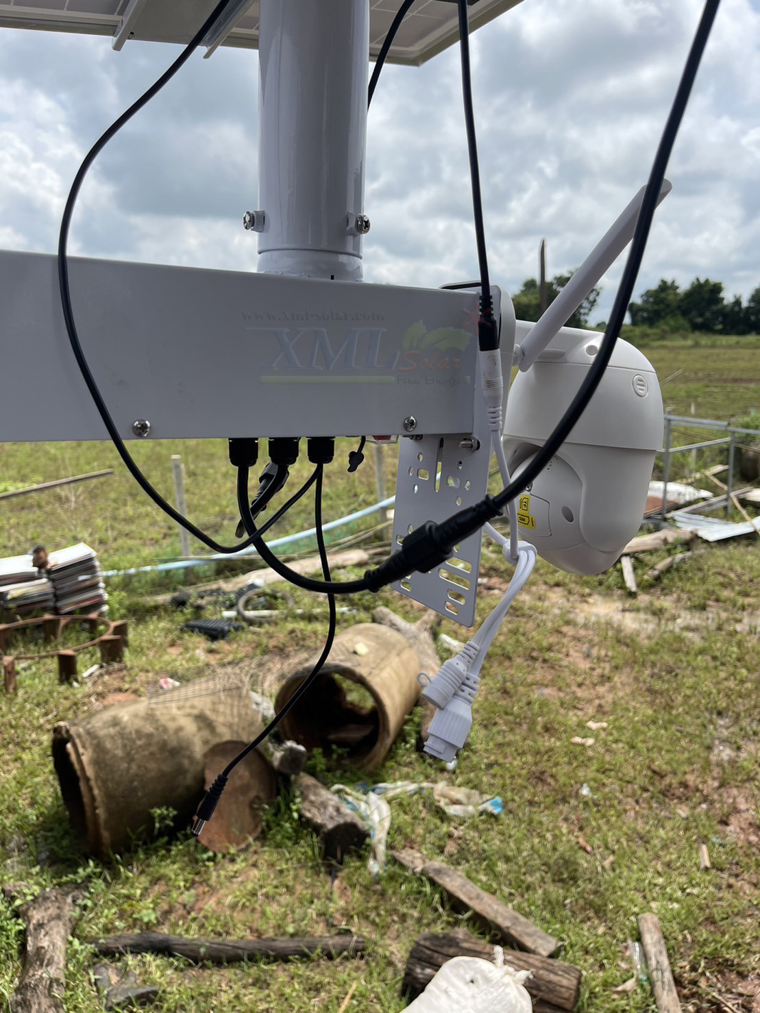 กล้องวงจรปิดโซล่าเซลล์ 80W. / ใช้simcard 4G (1080P) Solar CCTV Camera With 4G