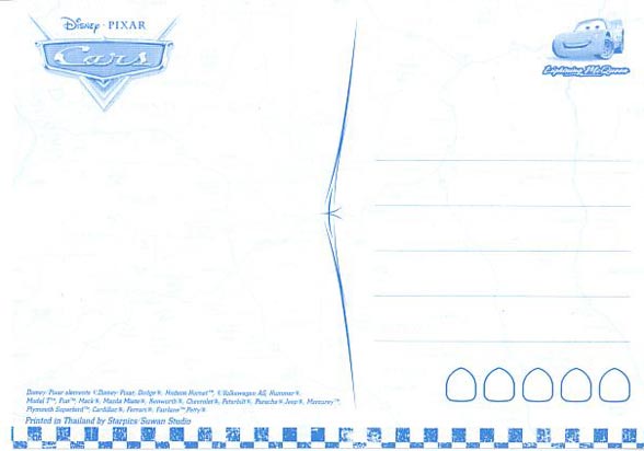 Postcard Cars 16 ใบ