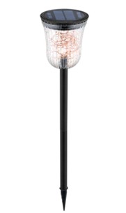 ไฟปักสนามโซล่าเซลล์ รุ่น เม็ดChip 50 LED (เปิดได้ 3 ฟังก์ชั่น) (แสง : เเหลืองวอมไวท์)