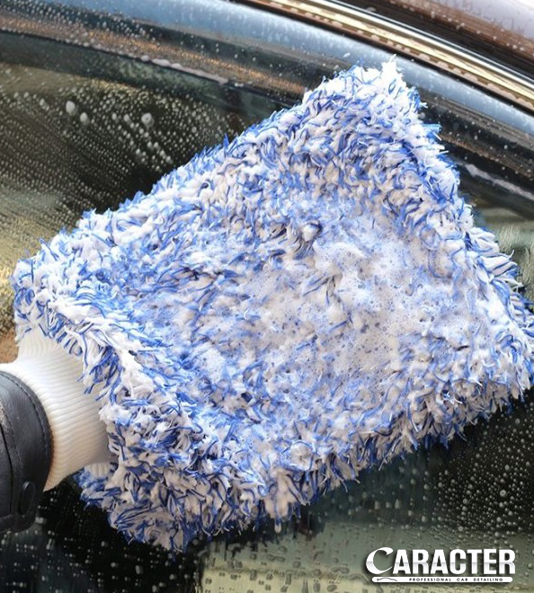 CARACTER Premium Wash Mitt ถุงมือไมโครไฟเบอร์ล้างรถ