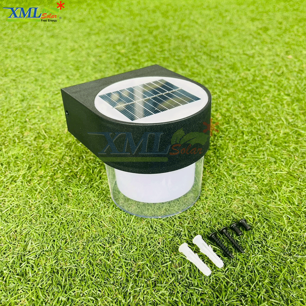 โคมไฟติดผนังโซล่าเซลล์ รุ่น XML-LSXML-168A