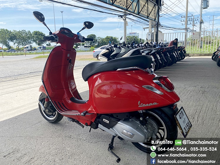 ★ฟรีดาวน์★VESPA SPRINT125IGET ABS ปี66 สีแดง ชุดสีสวยเป๊ะ วิ่งเพียง 9900 กิโล เครื่องเดิมดี ขับขี่คล่องตัว ราคา 79,900