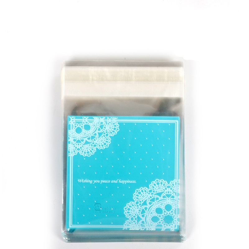 ถุงคุกกี้ เบเกอรี่ ขนม แบบมีเทปกาว 95-100 ใบ/แพ็ค (10*10+3 cm.)