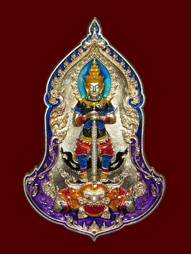 เหรียญท้าวเวสสุวรรณโณ หน้าเทวดา หลวงพ่อพัฒน์ ปี2565