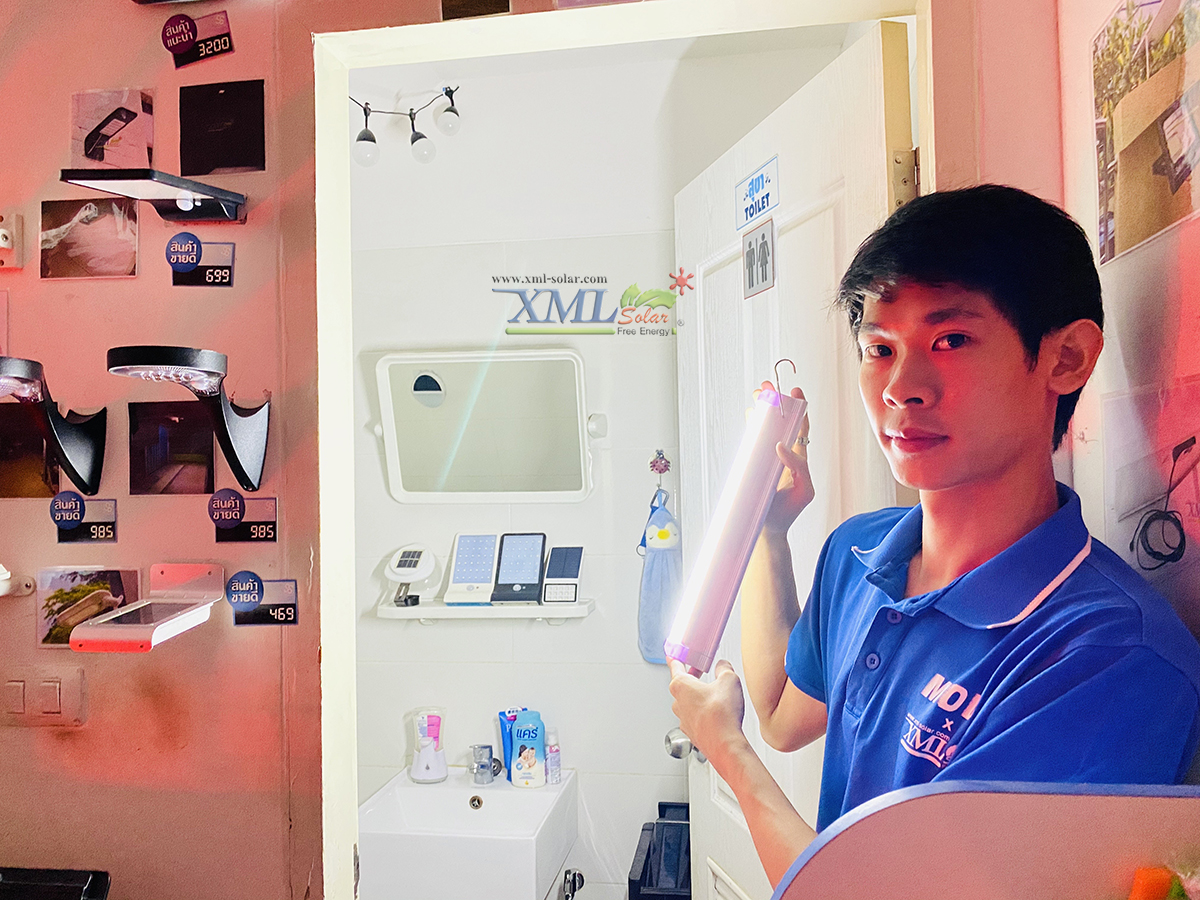 หลอดไฟโซล่าเซลล์อเนกประสงค์ 5W. (Indoor)