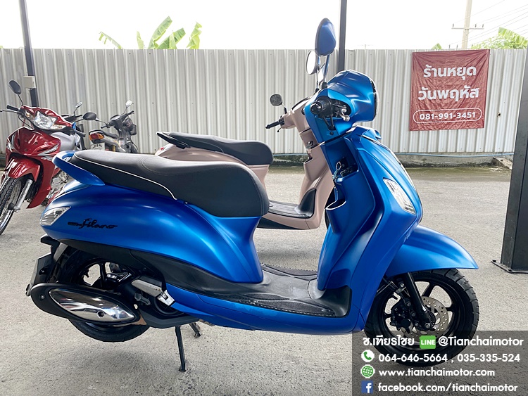 ★ดาวน์3,500★GRAND FILANO ปี 66 สีน้ำเงิน เครื่องเดิมแน่น ขับขี่นิ่มๆ ยูบ็อกใหญ่ ชุดสีสวยเป๊ะ เครื่องดี ศูนย์ดี ราคา 49,900