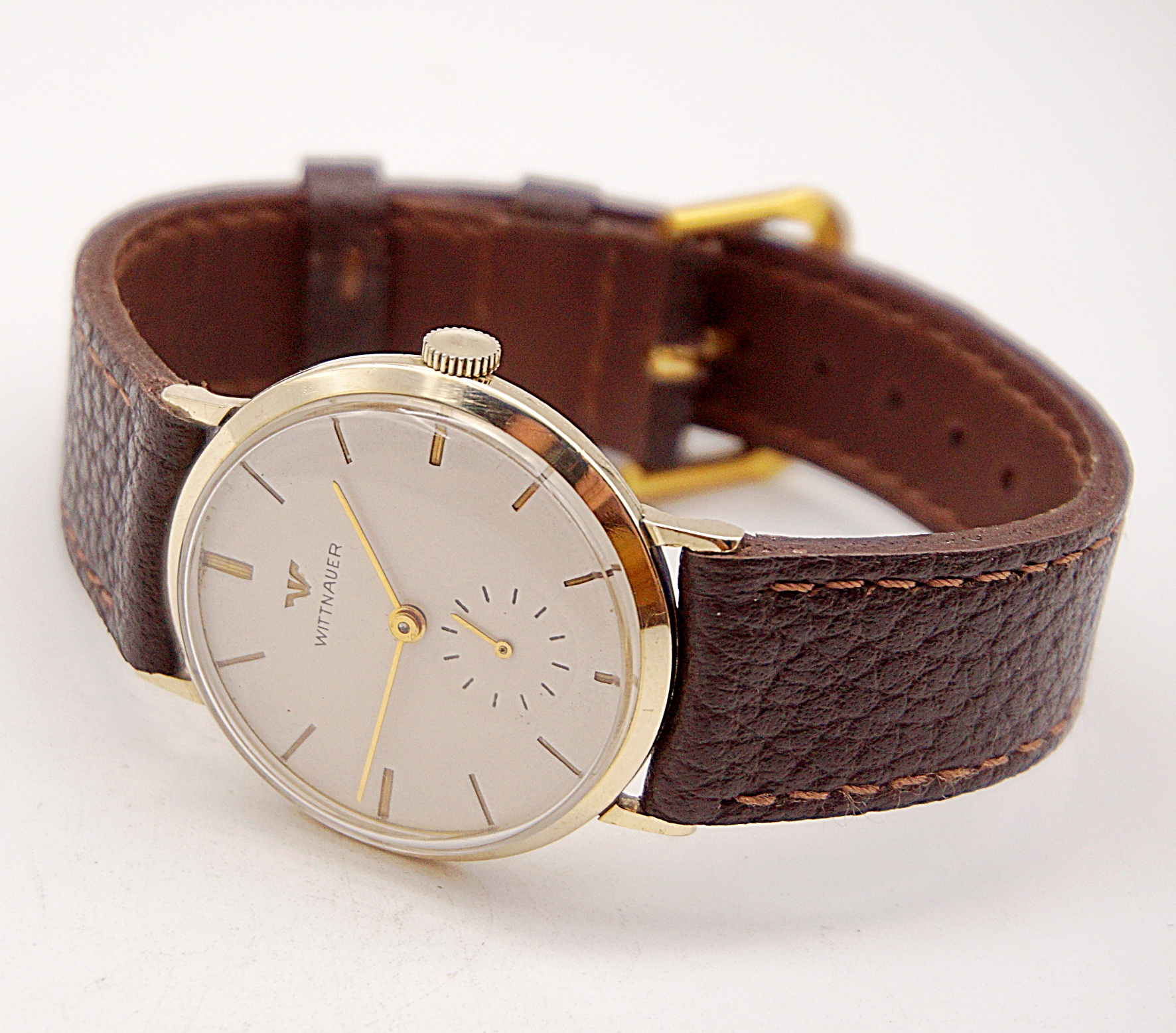 นาฬิกาเก่า WITTNAUER BY LONGINES ไขลานสองเข็มครึ่ง