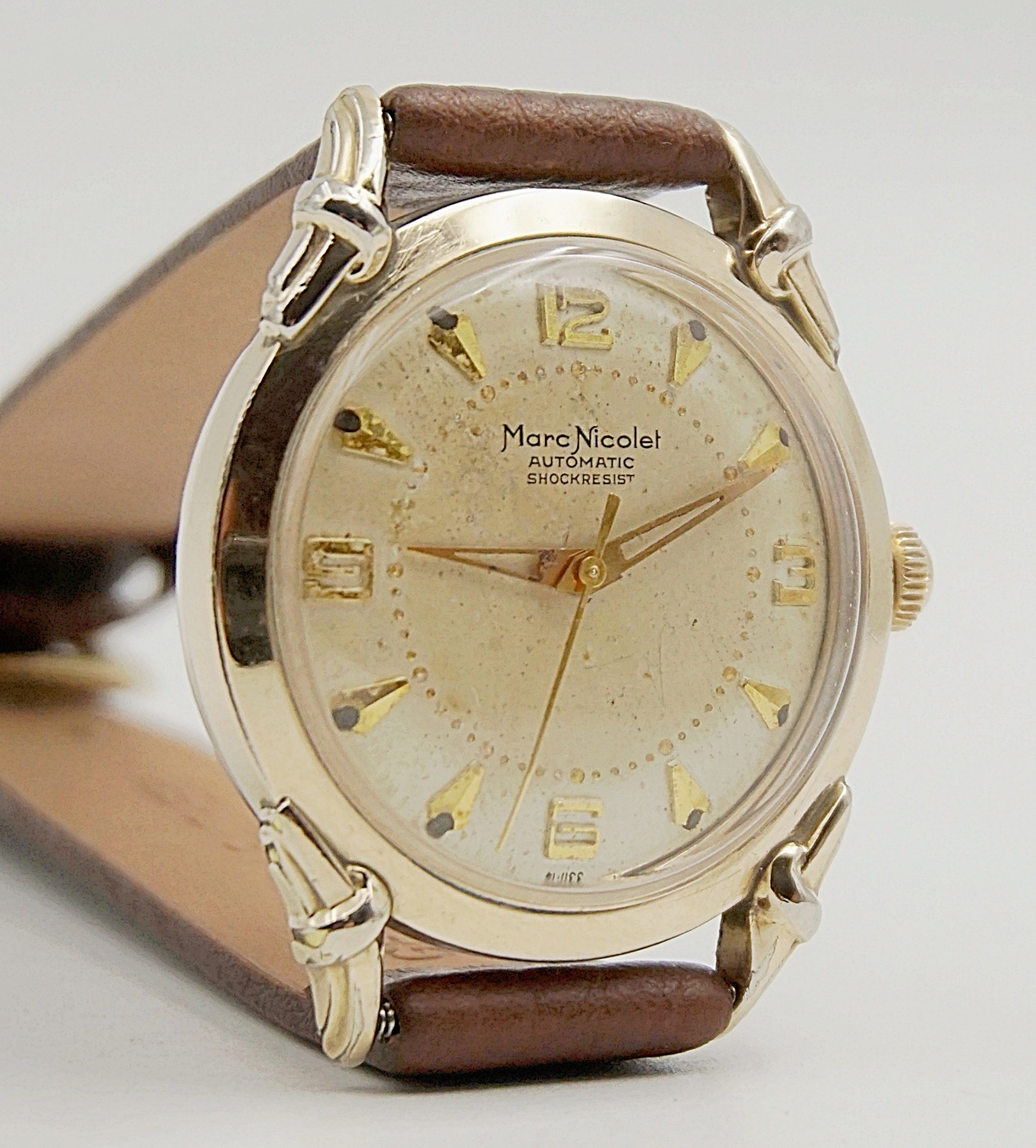 นาฬิกาเก่า MARC NICOLET ออโตเมติก