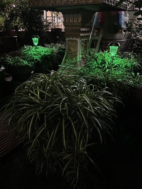 ไฟปักสนามโซล่าเซลล์ 1 LED เเสง ขาว + หลากสี ( 2 in 1 ) 1 แถม 5