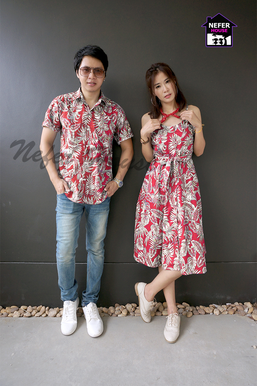 เสื้อคู่ฮาวาย ชุดไปทะเล