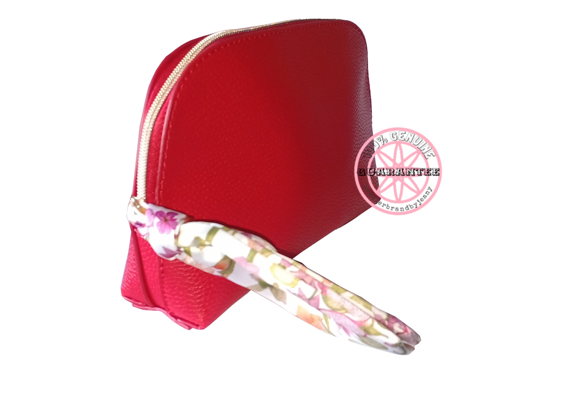 กระเป๋าเครื่องสำอาง สีแดง สไตล์คลาสสิค วินเทจ ESTEE LAUDER Red Pouch (พร้อมส่ง)