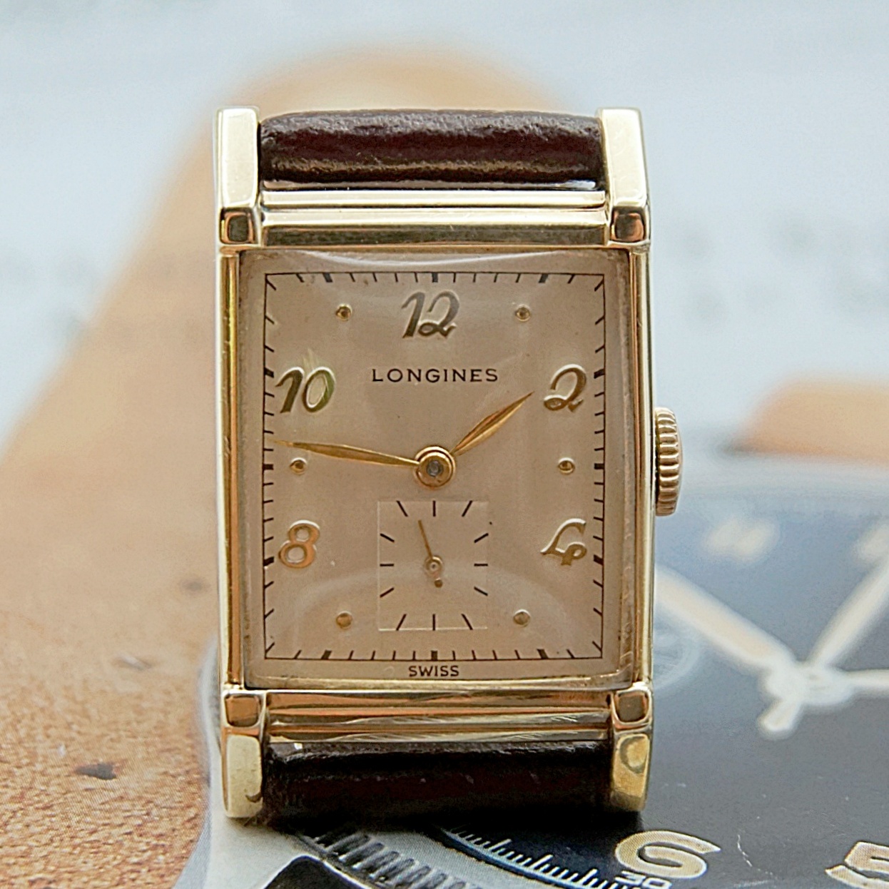 นาฬิกาเก่า LONGINES ไขลานสองเข็มครึ่ง