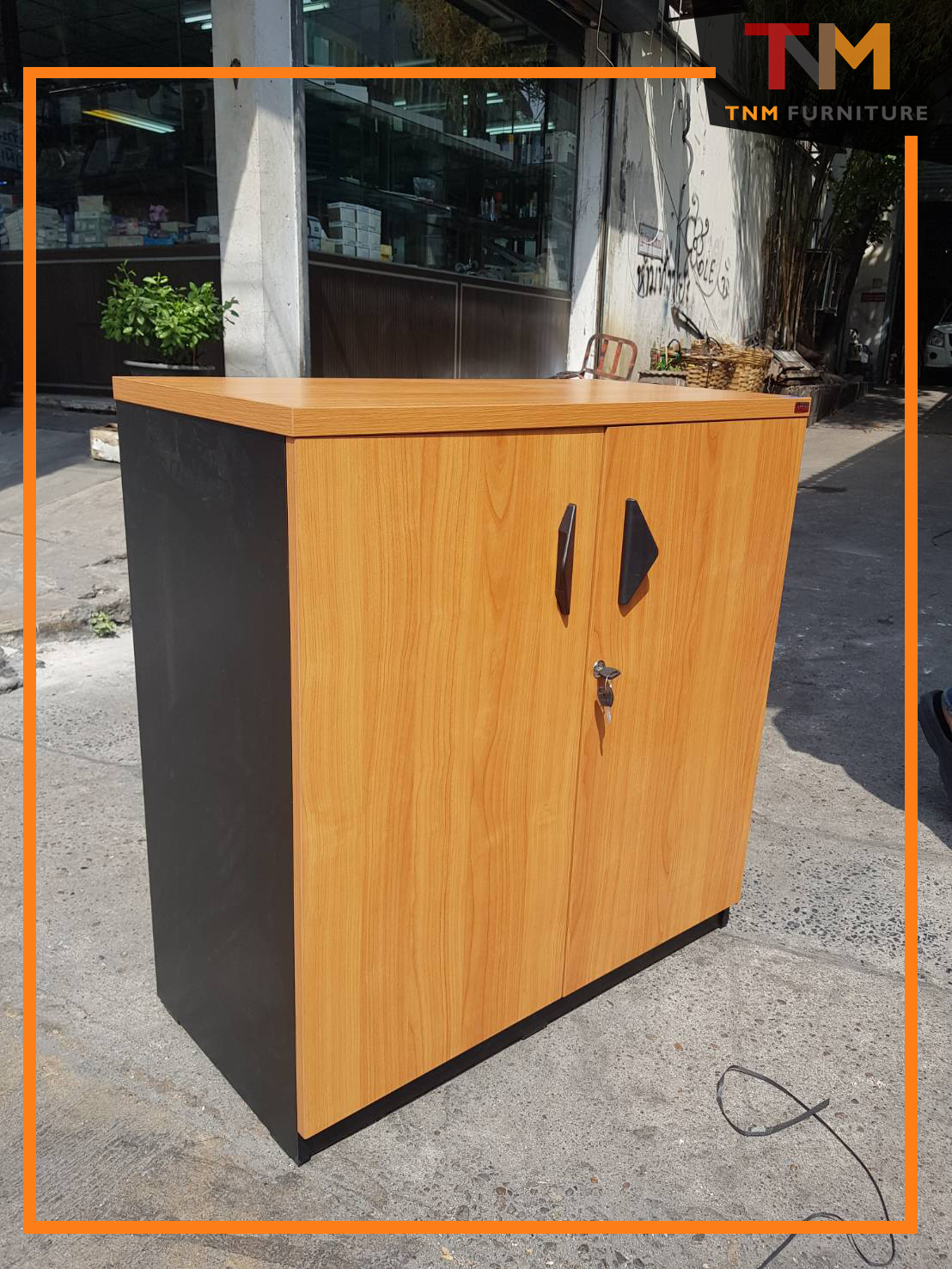 ตู้เอกสารสำนักงาน 2บานเปิด(เตี้ย) ST-080-LD