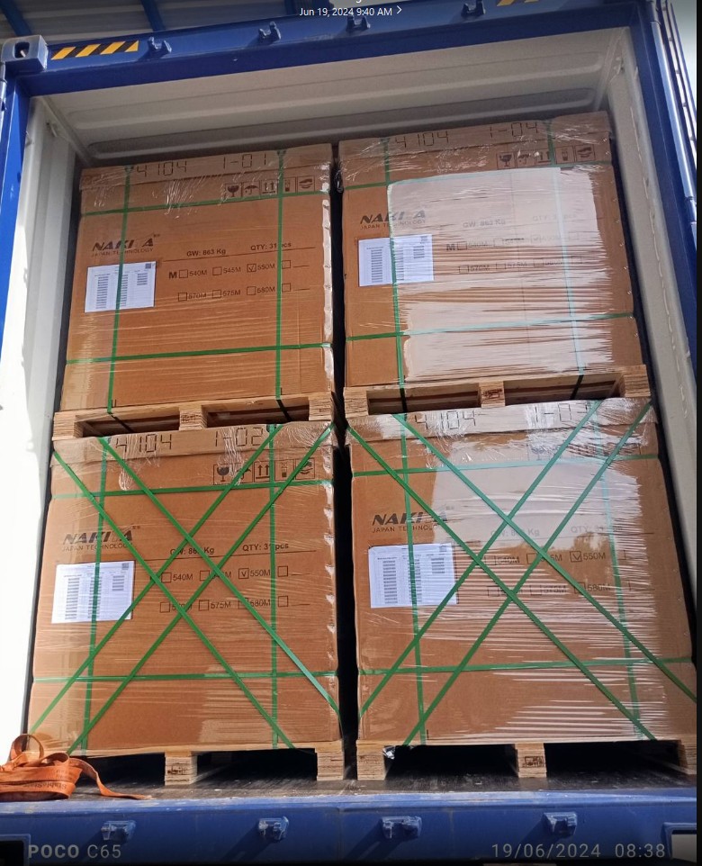 แผงโซล่าเซลล์ Half-Cell NAKITA 550W