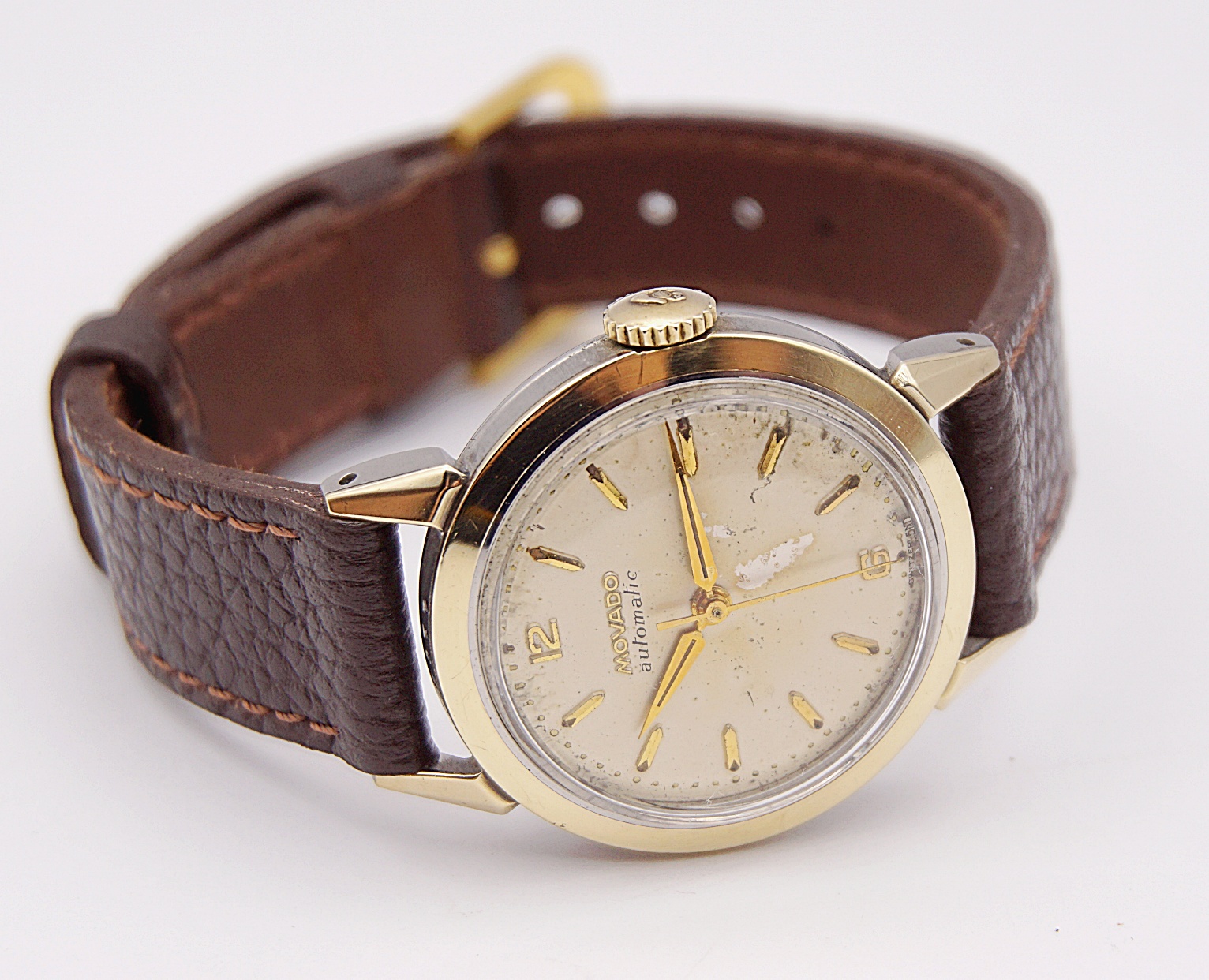 นาฬิกาเก่า MOVADO ออโตเมติกครึ่งรอบ