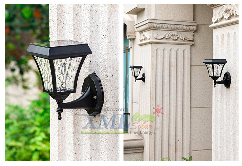 โคมไฟกิ่งโซล่าเซลล์ รุ่นใหม่ ทรงสี่เหลี่ยม ระบบสัมผัส (เเสง : เหลืองวอมไวท์)