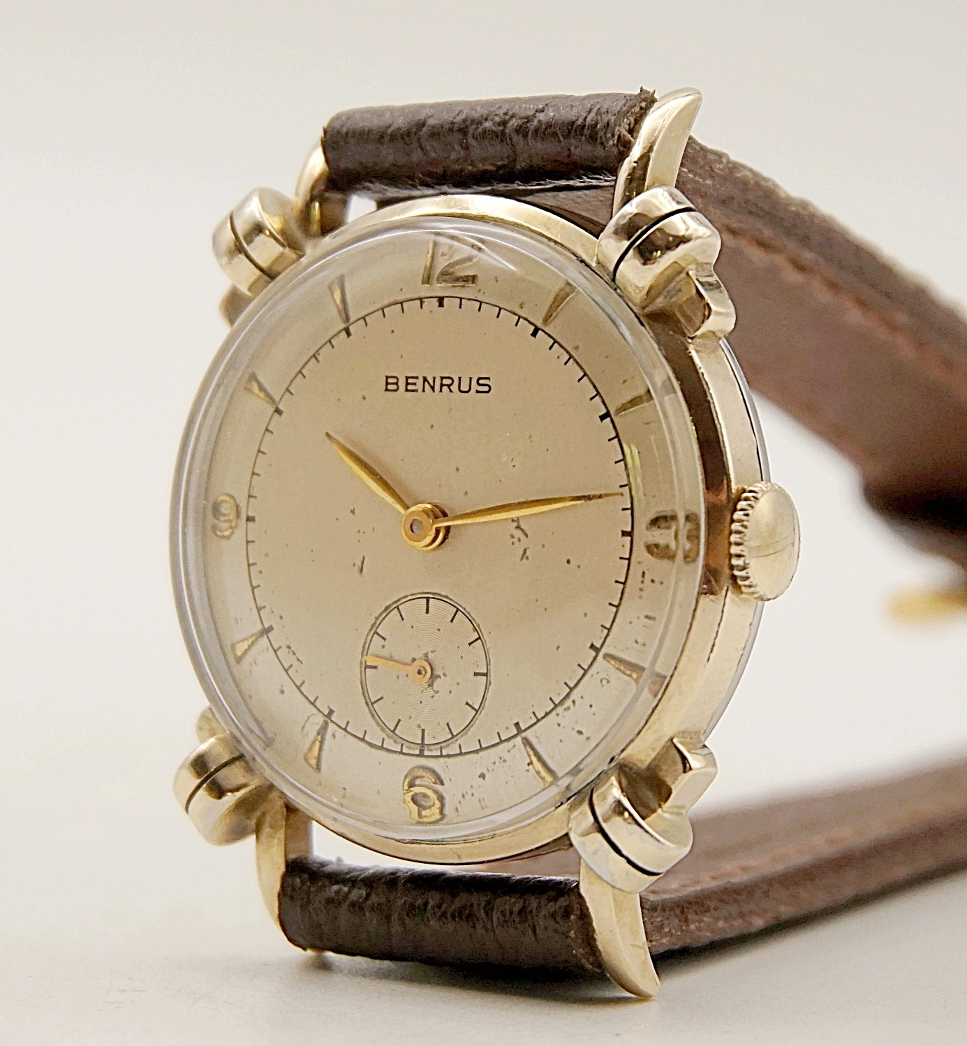 นาฬิกาเก่า BENRUS ไขลานสองเข็มครึ่ง