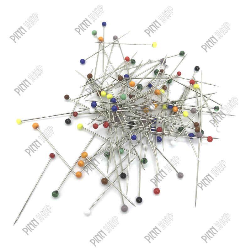 เข็มหมุดหัวแก้ว Glasshead Pin: 34MM: 10G