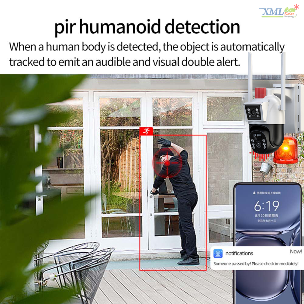 กล้องวงจรปิดโซล่าเซลล์ 4MP EseeCloud (4G) Solar CCTV Camera With 4G รุ่น SCG402P10