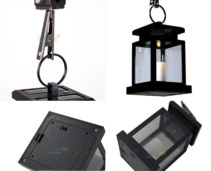 ไฟห้อยโซล่าเซลล์ ทรงเทียน (แสง:เหลืองวอมไวท์)