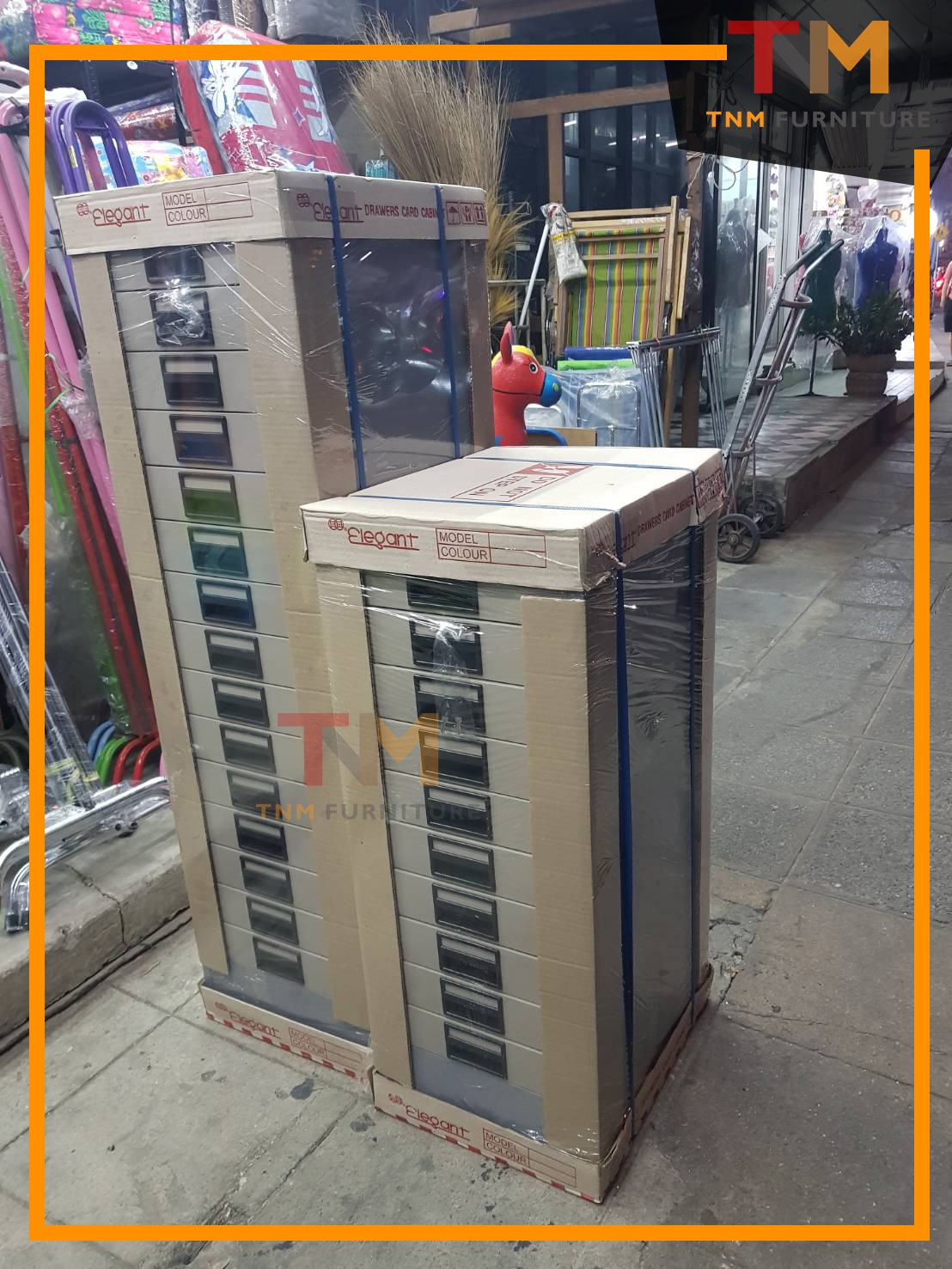 ตู้ลิ้นชักเหล็ก 10 ลิ้นชัก (Steel Card Index Cabinets - 10 drawers)