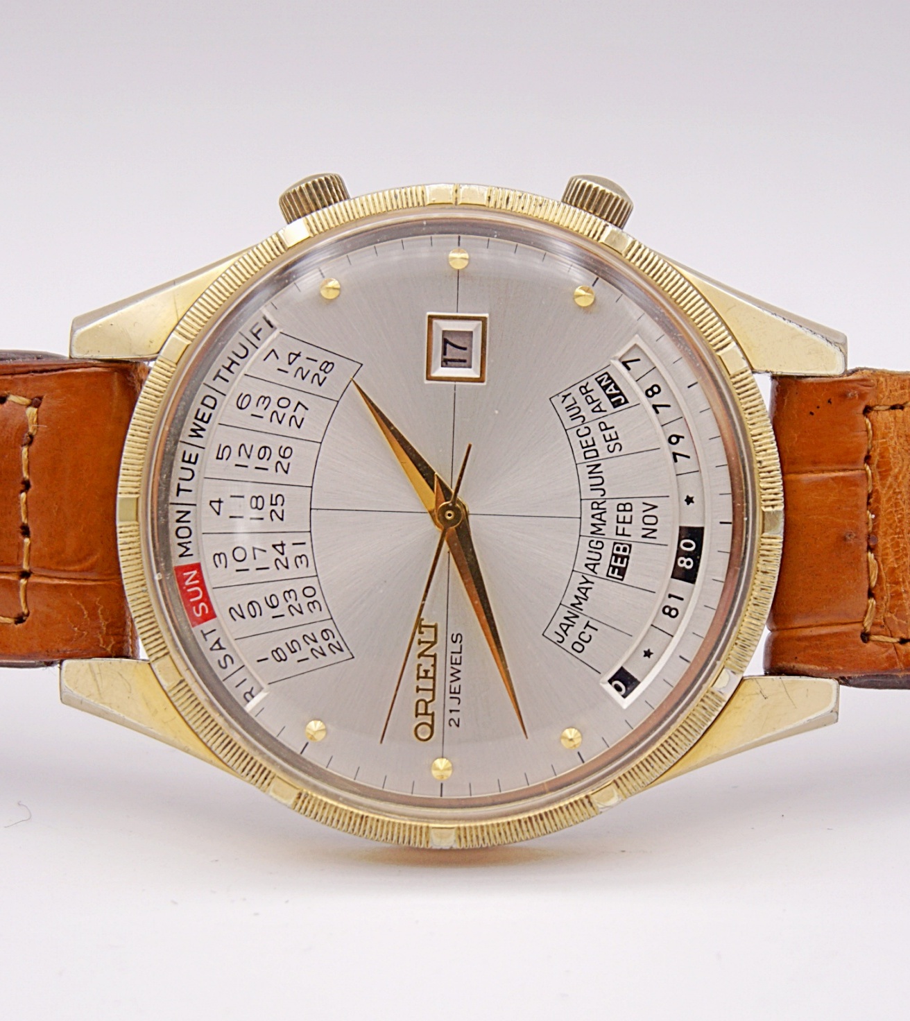 นาฬิกาเก่า ORIENT ไขลานพร้อมปฎิทิน