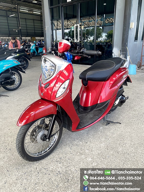 ★ดาวน์3,500★FINO ปี66 สีแดงสุดฮิต วิ่งเพียง 9000 กิโล ชุดสีสวยรอบคัน เครื่องเดิมดี เครื่องดี ศูนย์ดี ประหยัดน้ำมัน ราคา 40,900
