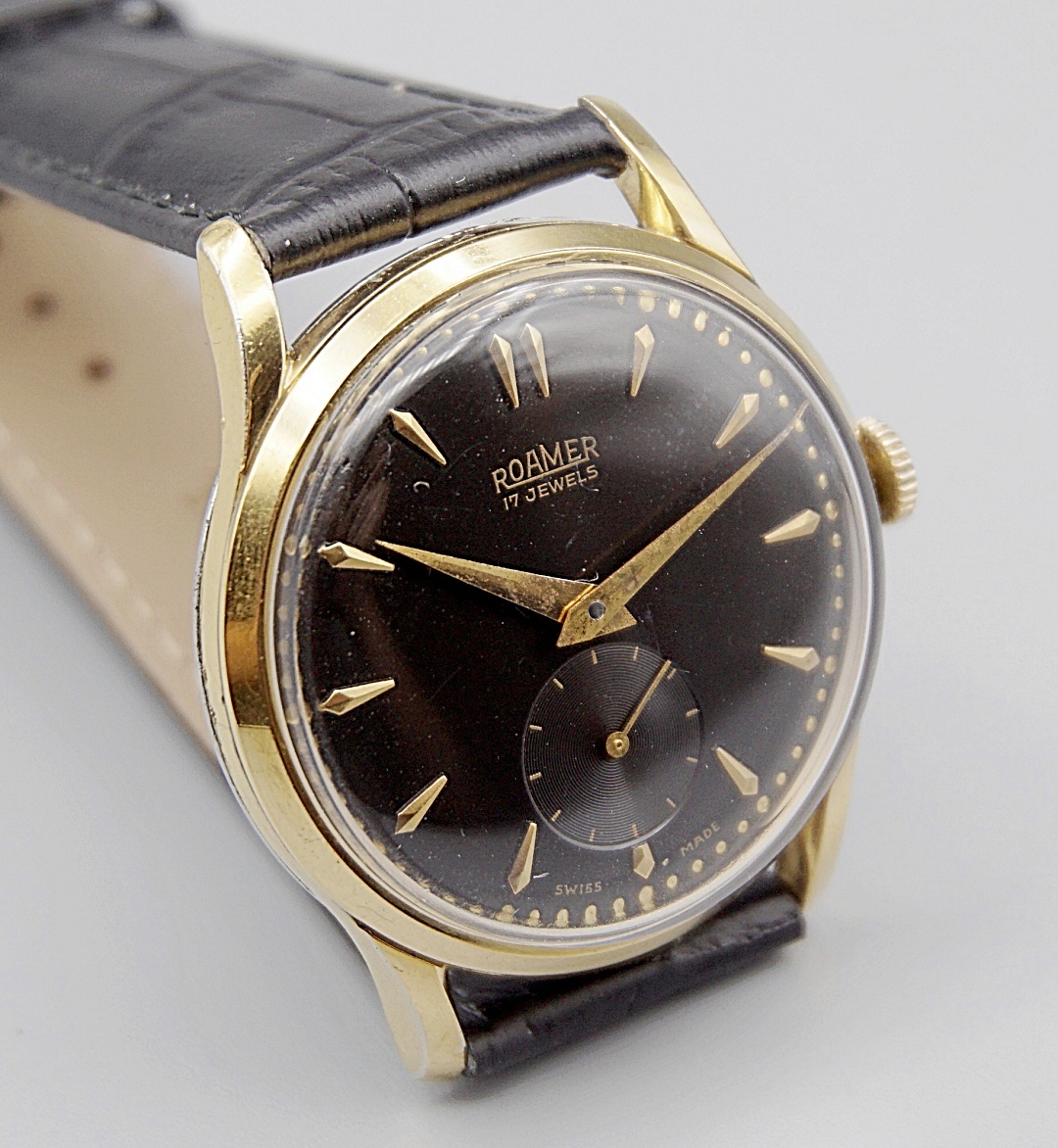นาฬิกาเก่า ROAMER ไขลานสองเข็มครึ่ง