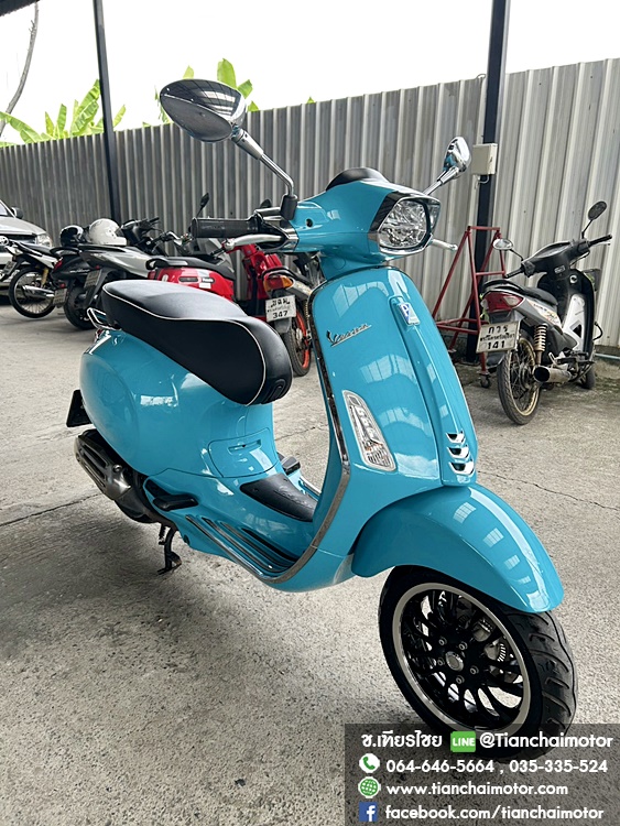 ★ดาวน์8,000★VESPA SPRTNT125 IGETABS ปี 67 สีฟ้าสดใส วิ่งเพียง 9000 กิโล ชุดสีสวยเป๊ะ เครื่องดี ศูนย์ดี ราคา 79,900