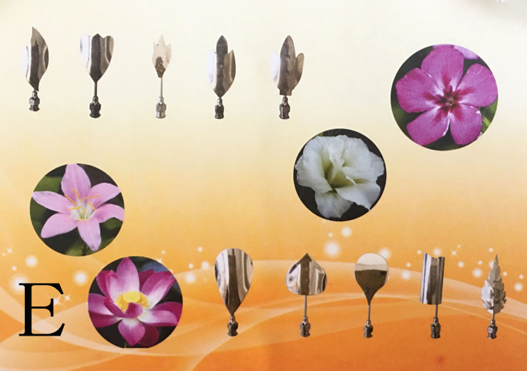 หัวเข็มทำวุ้น 3 มิติ Set E (10 ชิ้น/เซต)