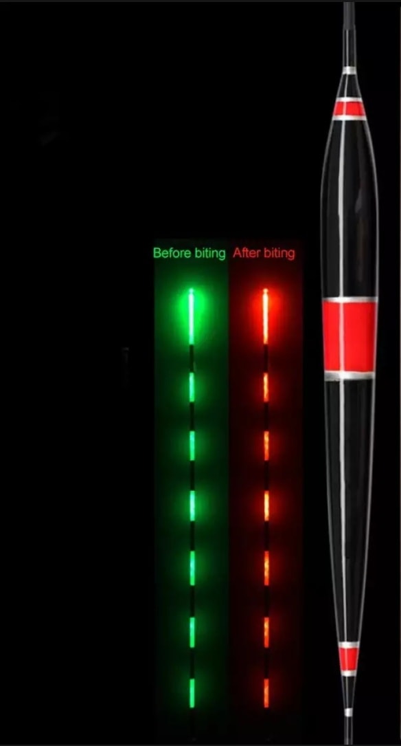 ทุ่นไฟชิงหลิว มีเซนเซอร์ เปลี่ยนสีไฟเมื่อทุ่่นจมน้ำ จากเขียวเป็น สีแดง มี 2 สี ดำ กับ ดำคาดแดง