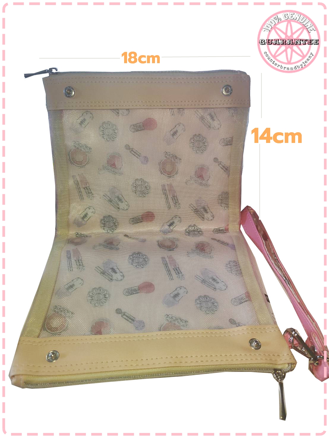 กระเป๋าเครื่องสำอาง สีชมพู JILL STUART Ombre Pink Pouch