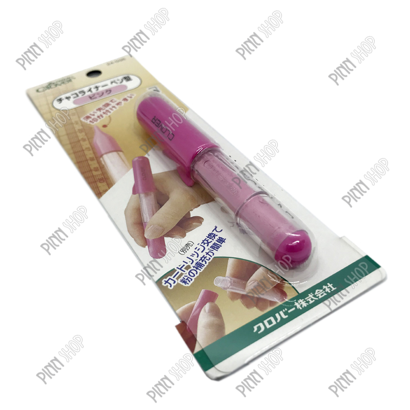 ชอล์กลูกกลิ้งเขียนผ้า สีชมพู