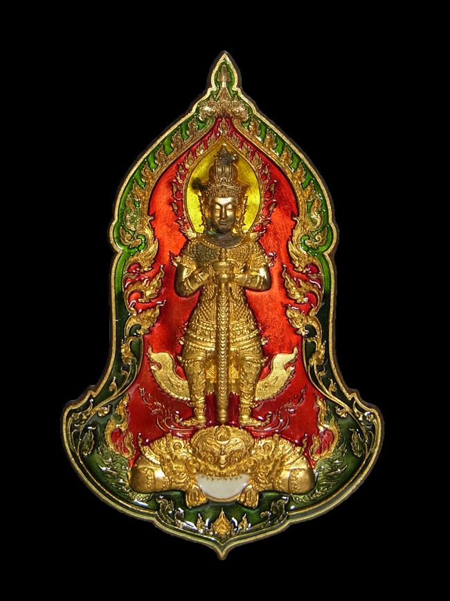 เหรียญท้าวเวสสุวรรณหน้าเทพ หลวงพ่อพัฒน์ ปี2565
