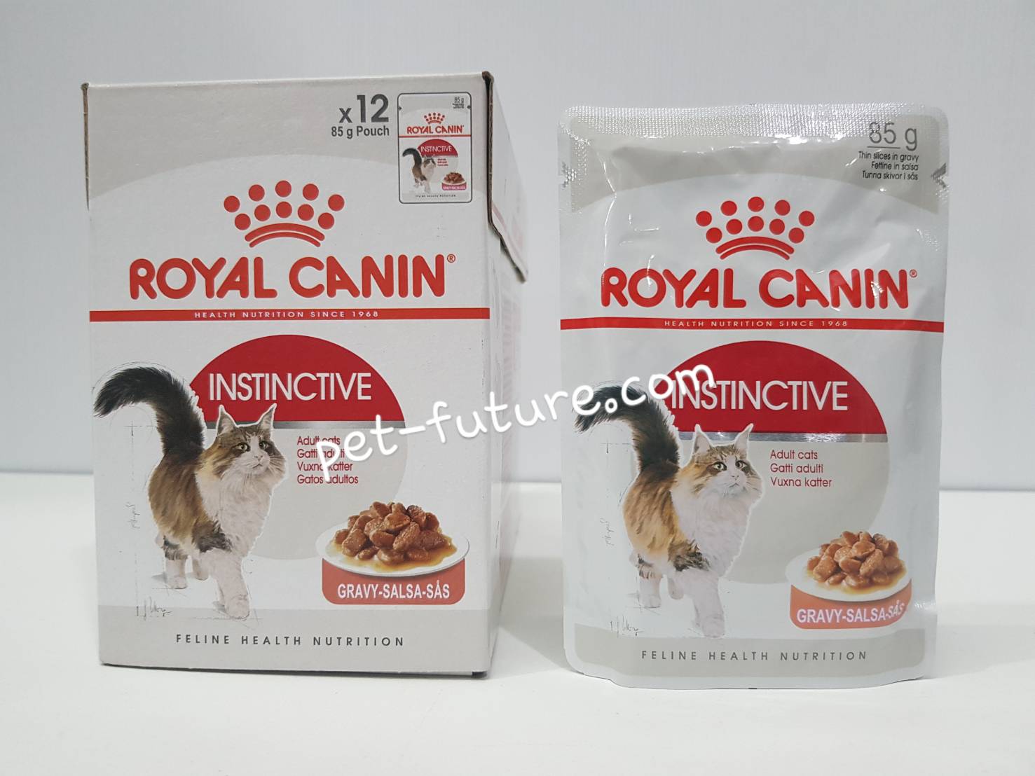 FHW INSTINCTIVE GRAVY สำหรับแมวโตอายุ 1 ปีขึ้นไป ที่มีกิจกรรม แบบน้ำ Exp.04/22