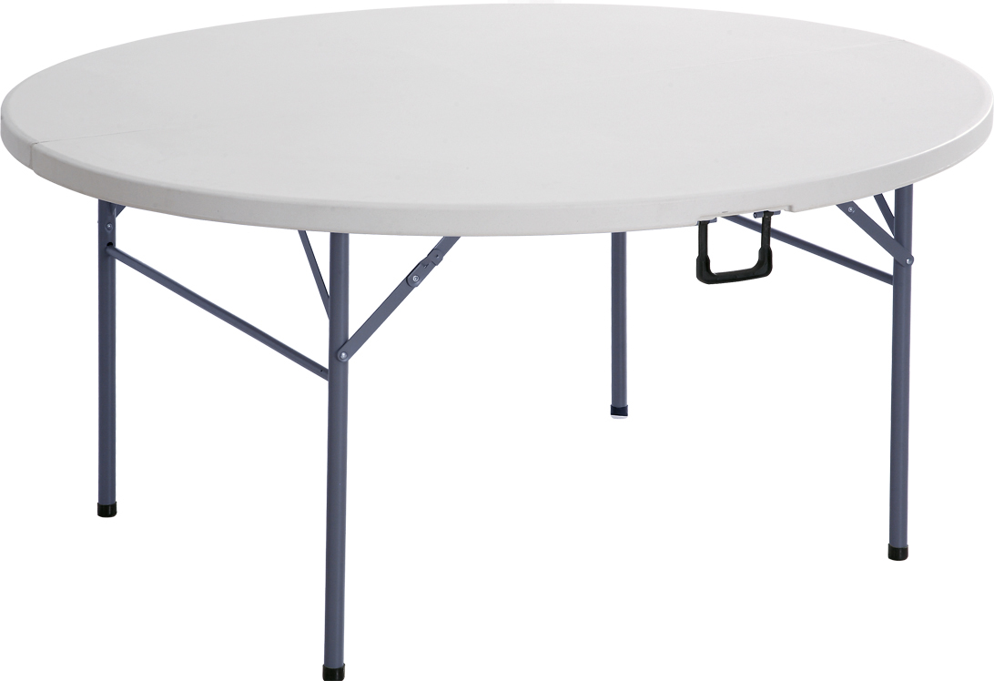 โต๊ะพับกลมเอนกประสงค์ 5ฟุต แบบพับครึ่ง