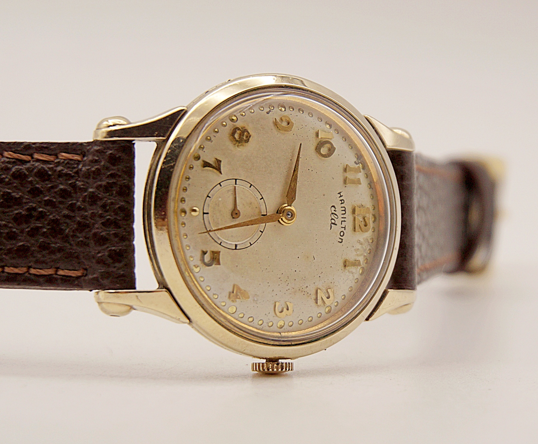 นาฬิกาเก่า HAMILTON ไขลานสองเข็มครึ่ง