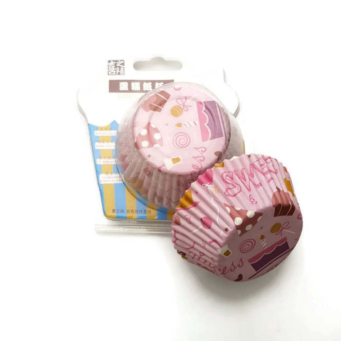 กระทงจีบคัพเค้ก ลวดลาย 5*3*7cm.
