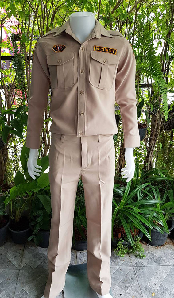 ชุดรปภสีกากีอ่อนแขนสั้น-แขนยาว